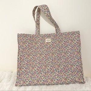 Sezane Quilted Maxi Tote Spring 2020 Floral Print